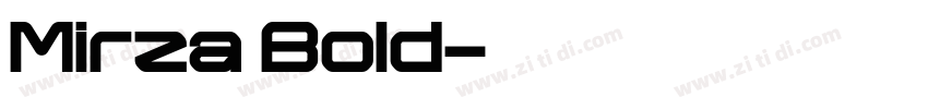 Mirza Bold字体转换